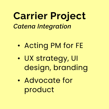 Carrier Project Sticky